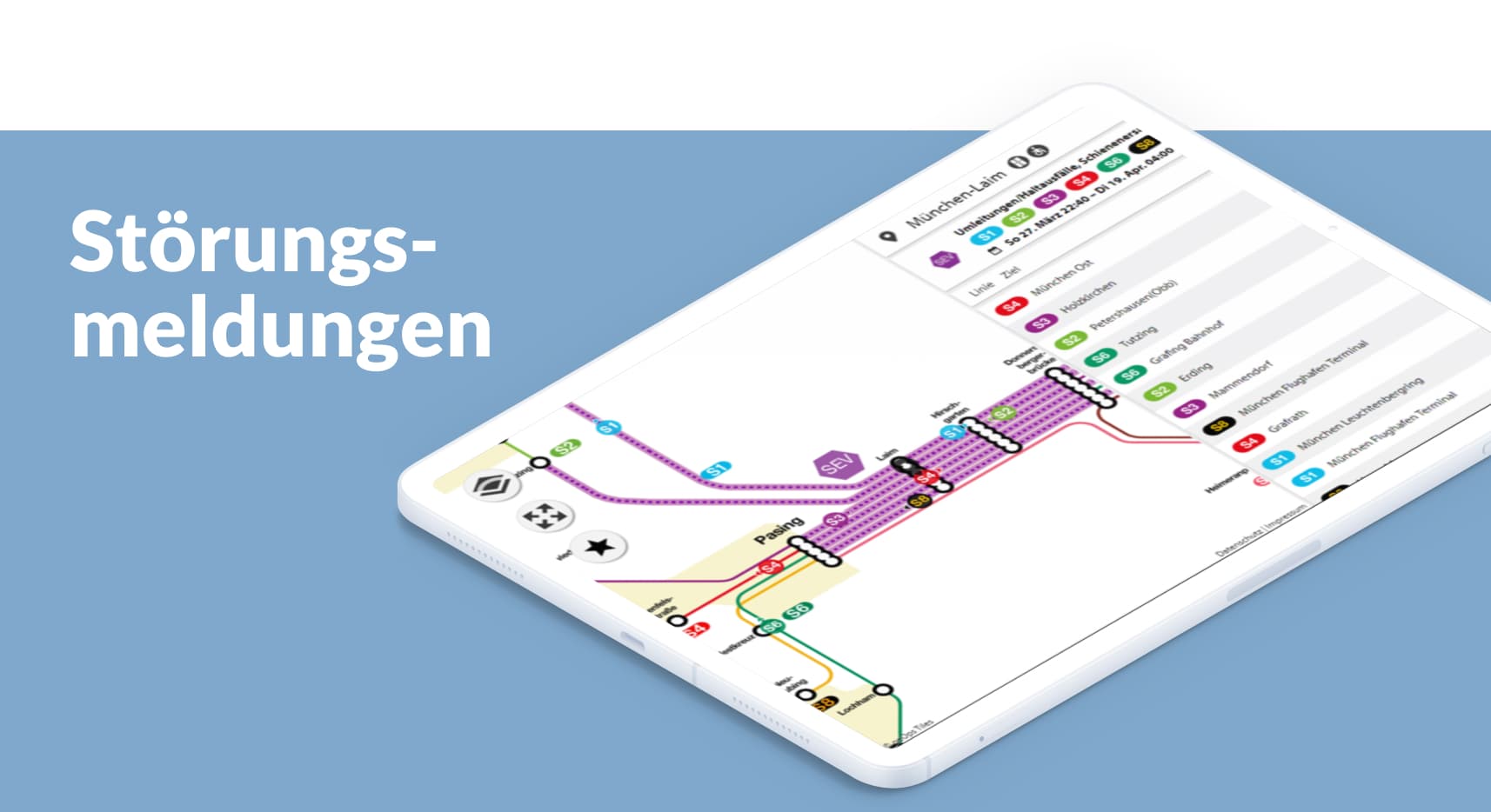 Störungs- und Baustellenmeldungen Störungs- und Baustellenmeldungen